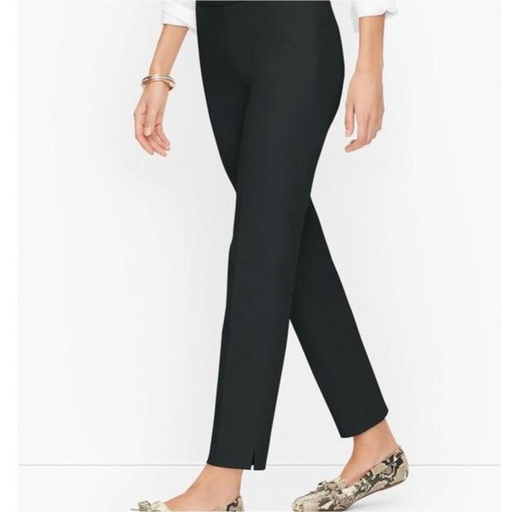 Womens Talbots Hollywood Black‎ Trousers Side Zip size 10P